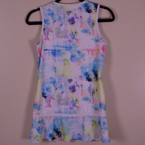 Fila Youth Girls Core Rainbow Tie Dye Athletic Wear Tennis Dress - Size L 12/14 - Picture 6 of 9